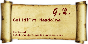 Gellért Magdolna névjegykártya
