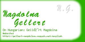 magdolna gellert business card